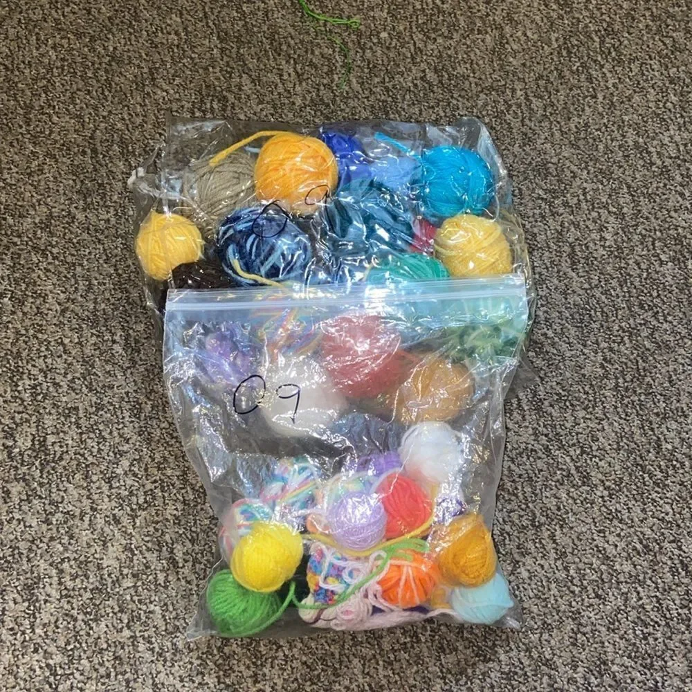 Yarns For Crochet Lot Of Multiple Colors Various Crochet 🧶 Colors